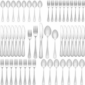 50 Piece Silverware Set